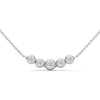 Linear Radiance Lab Grown Diamond Gold Pendant Chain