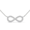 Infinite Sparkle Lab Grown Diamond Gold Infinity Pendant Chain