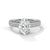 Oval Cut Double Row Pave Engagement Ring