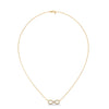 Infinite Sparkle Lab Grown Diamond Gold Infinity Pendant Chain
