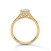Oval Cut Double Row Pave Engagement Ring