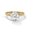 Classic Brilliance Round Cut Lab Grown Diamond Solitaire Gold Ring