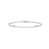 The Celestia Curve is a 5.75-inch bangle bracelet featuring 1.75 carats of 50 dazzling round-cut diamonds—crafted for a refined and radiant statement.