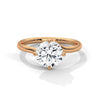 Classic Brilliance Round Cut Lab Grown Diamond Solitaire Gold Ring