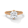 Four-Prong Classic Lab Grown Diamond Gold Ring