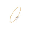 The Celestia Curve is a 5.75-inch bangle bracelet featuring 1.75 carats of 50 dazzling round-cut diamonds—crafted for a refined and radiant statement.