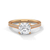 Cushion Cut Lab Grown Diamond Gold Ring