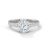 Cushion Cut Lab Grown Diamond Solitaire Gold Ring