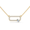 Bound by Brilliance Lab Grown Diamond Gold Pendant Chain