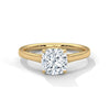 Cushion Cut Lab Grown Diamond Solitaire Gold Ring