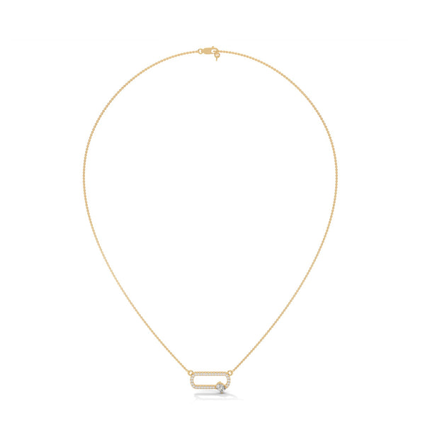 Bound by Brilliance Lab Grown Diamond Gold Pendant Chain
