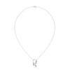 marquise cut Lab Grown Diamond Leaf Gold Pendant Chain