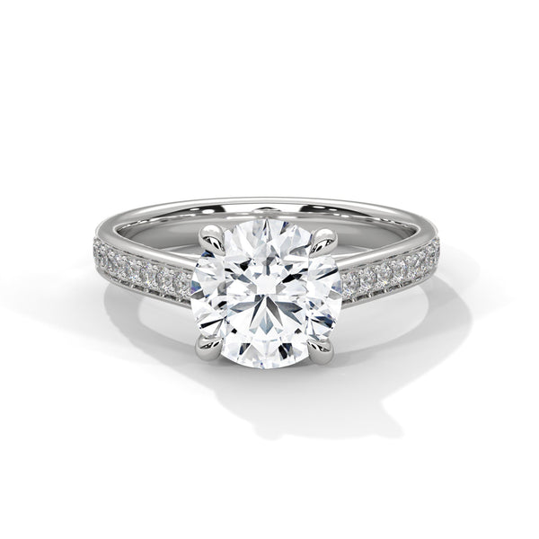 Classic Solitaire Lab Grown Diamond Gold Ring