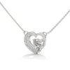 marquise cut Lab Grown Diamond Leaf Gold Pendant Chain