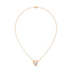 marquise cut Lab Grown Diamond Leaf Gold Pendant Chain