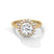 Classic Halo with Brilliant Round Center Lab Grown Diamond Gold Ring