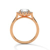 Classic Halo with Brilliant Round Center Lab Grown Diamond Gold Ring
