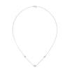 Lab Grown Diamond Station Gold Pendant Chain