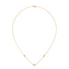 Lab Grown Diamond Station Gold Pendant Chain