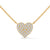 Eternal Love Lab Grown Diamond Heart Gold Pendant Chain