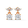 Blooming Brilliance Lab Grown Diamond Gold Drop Earrings