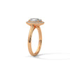Oval Cut Halo Set Lab Grown Diamond Gold Ring