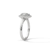 Oval Cut Halo Set Lab Grown Diamond Gold Ring
