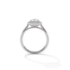 Oval Cut Halo Set Lab Grown Diamond Gold Ring