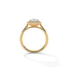 Oval Cut Halo Set Lab Grown Diamond Gold Ring