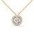 Oval Radiance Lab Grown Diamond Gold Pendant Chain