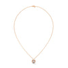 Oval Radiance Lab Grown Diamond Gold Pendant Chain