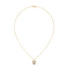 Oval Radiance Lab Grown Diamond Gold Pendant Chain