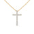 Faith & Brilliance Lab Grown Diamond Cross Gold Pendant Chain