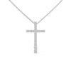 Faith & Brilliance Lab Grown Diamond Cross Gold Pendant Chain