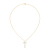 Faith & Brilliance Lab Grown Diamond Cross Gold Pendant Chain