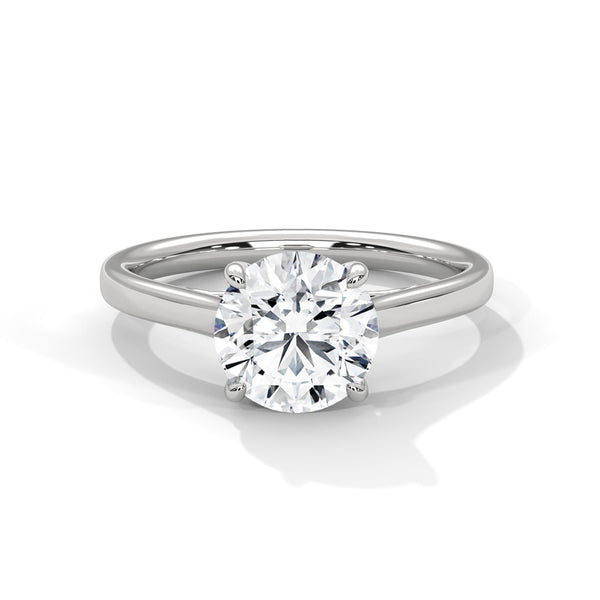 Classic Six-Prong Solitaire Lab Grown Diamond Gold Ring