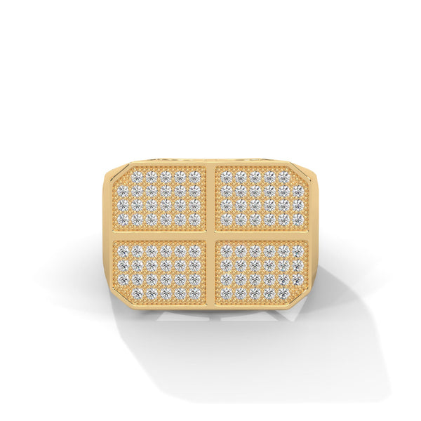 “Bold gold diamond ring crafted for modern style, offering luxury brilliance, premium craftsmanship, and a powerful statement of elegance.”