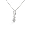 An elegant tribute to timeless style, the Golden Grace Solitaire Pendant highlights a brilliant diamond beneath a flowing gold ribbon-inspired bail.