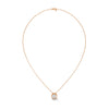 Eternal Glow Lab Grown Diamond Bezel Gold Pendant Chain