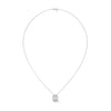 Eternal Glow Lab Grown Diamond Bezel Gold Pendant Chain