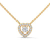 Heart of Brilliance Lab Grown Diamond Gold Pendant Chain