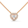 Heart of Brilliance Lab Grown Diamond Gold Pendant Chain