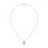 Lab Grown Diamond Teardrop Gold Pendant Chain