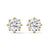 Classic Brilliance Six-Prong Lab Grown Diamond Gold Stud Earrings