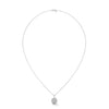 Radiant Circles Lab Grown Diamond Multi-Halo Gold Pendant
