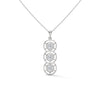 Trinity Glow Lab Grown Diamond Three-Stone Gold Pendant