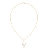 Celebrate love with the Eternal Embrace Heart Pendant, where a sparkling solitaire is cradled within a diamond-studded golden heart.