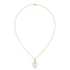 Celebrate love with the Eternal Embrace Heart Pendant, where a sparkling solitaire is cradled within a diamond-studded golden heart.