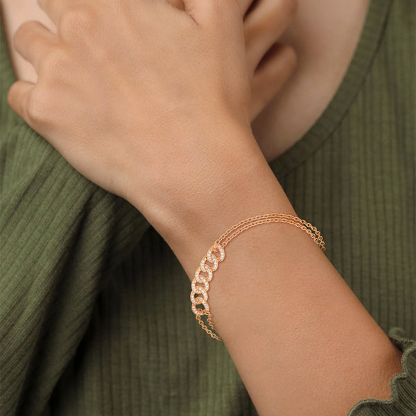 A captivating bangle bracelet adorned with 199 round-shaped diamonds totaling 1.00 carat. Its 6.50-inch length ensures a perfect fit, radiating sophistication and brilliance.