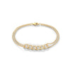 A captivating bangle bracelet adorned with 199 round-shaped diamonds totaling 1.00 carat. Its 6.50-inch length ensures a perfect fit, radiating sophistication and brilliance.